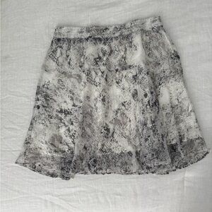 Banana Republic Gray Snake Print Mini Skirt